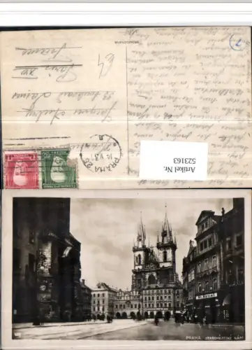 523163,Prag Praha Staromestske namesti Ringplatz Kirche