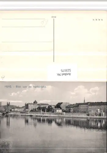 523175,Prag Praha Teilansicht Blick von d. Karlsbrücke