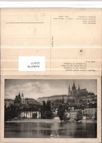 523177,Prag Praha Celkovy pohled Hradcan Teilansicht m. Burg
