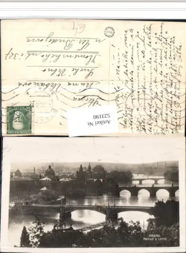 523190,Prag Praha Pohled s Letne Teilansicht Brücken
