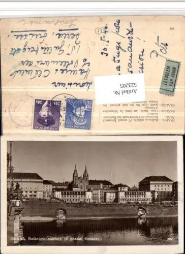 523205,Prag Praha Rasinovo nabrezi Kai m. Kloster Emaus