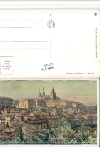 523225,Künstler AK Jaroslav Setelik Prag Praha Hradschin Burg