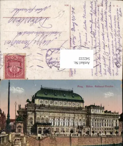 542222,Tschechien Stadt Prag Praha Böhmisches National Theater