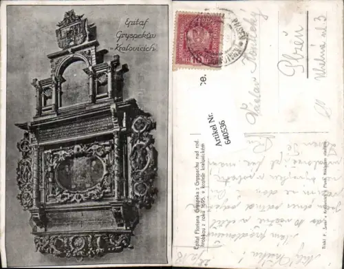 640536,Prag Praha Epitaph Gryspektuv Kralovicich Gryspeka Gryspachu nad rod. Hrobuko