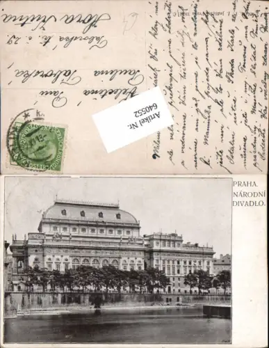 640552,Künstler Ak Jedlicka Prag Praha Narodnoi Divadlo