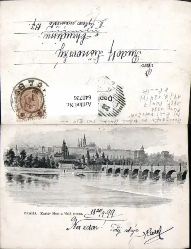 640726,Prag Praha Karluv Most a Mala strana Brücke