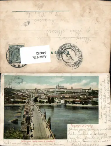 640782,Prag Praha Karluv most. Mala-Strana a Hradcany