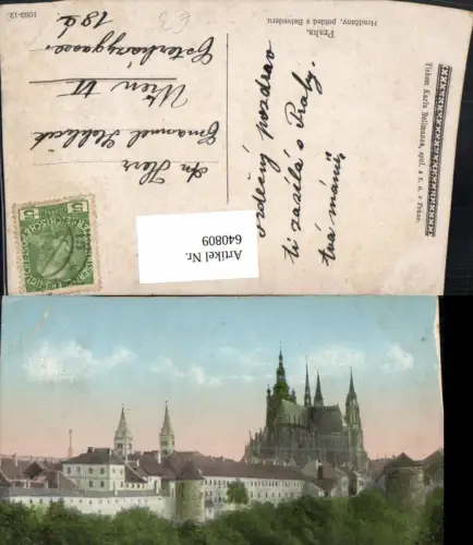 640809,Prag Praha Hradcany pohled s Belvederu Belvedere