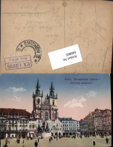 640865,Prag Praha Husovym pomnikem