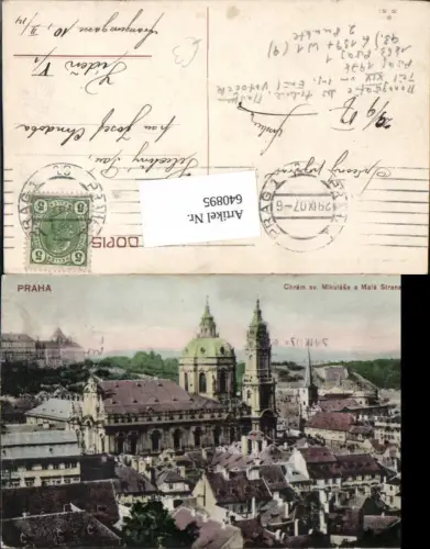 640895,Prag Praha Chram sv. Mikulase mala Strana