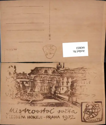 643653,Material AK Holzkarte Holz AK Prag Praha Mistrovstoi
