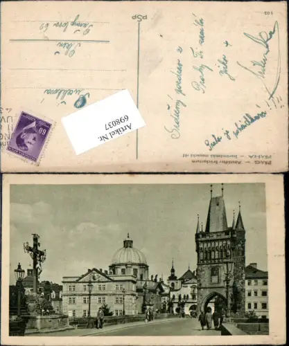 698037 Prag Praha Hradcany Brückenturm Altstadt