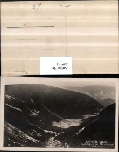 239742,Riesengebirge Riesengrund Bergkulisse