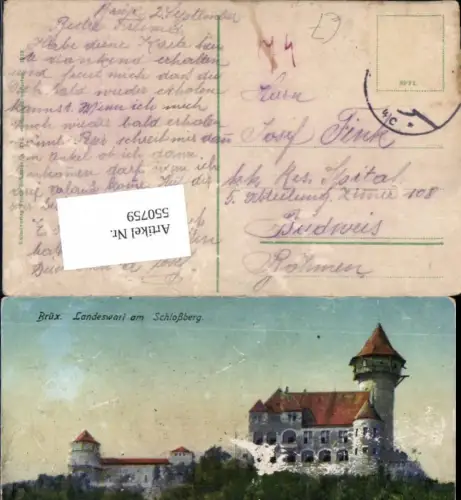 550759,Tschechien Brüx Landeswart am Schlossberg