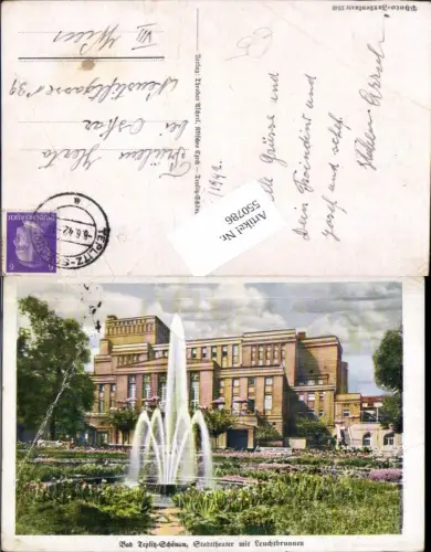 550786,Tschechien Bad Teplitz Teplice Schönau Stadttheater Theater