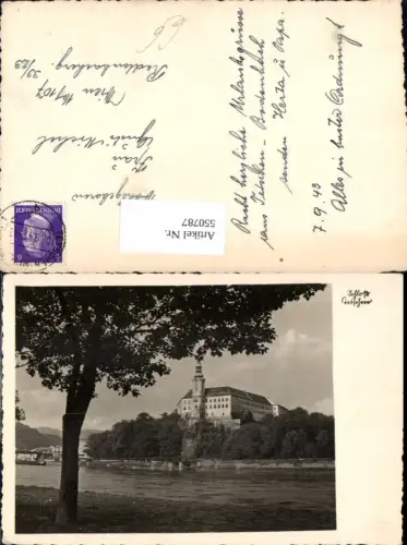 550787,Tschechien Foto-AK Schloss Tetschen Bodenbach Decin