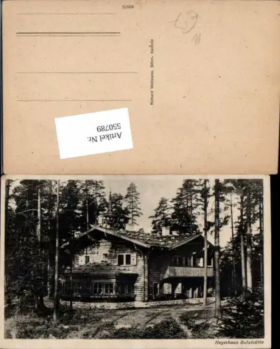 550789,Tschechien Hegerhaus Balzhütte Dittersbach