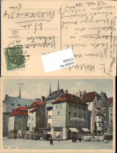 570200,Eger Cheb Stöckl Uhrenlager Wilhelm Müller