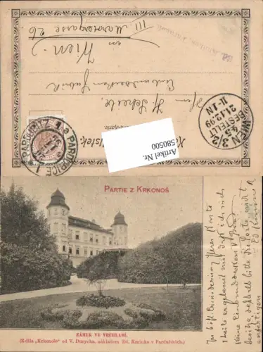 580500,Partie z Krkonos Zamek ve Vrchlabi Hohenelbe