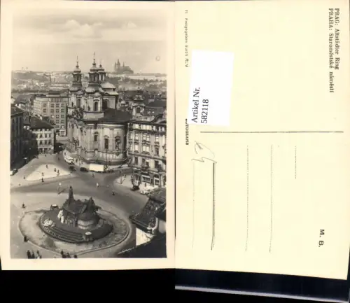 582118,Foto Ak Prag Praha Altstädter Ring Staromestske namesti