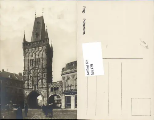 582129,Foto Ak Prag Praha Pulverturm Turm