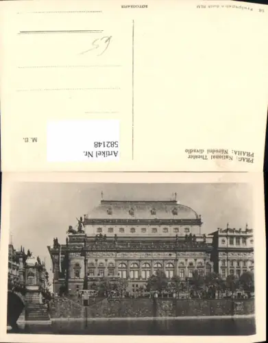 582148,Foto Ak Prag Praha National Theater Narodni divadlo