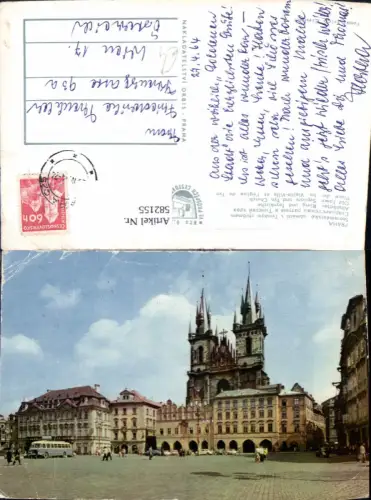 582155,Prag Praha Staromestske namesti s Tynskym chramem Altstädter Ring u. Teynkirche