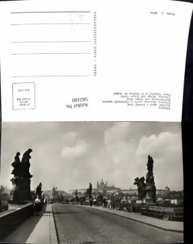 582160,Foto Ak Prag Praha Karluv most a Prazsky hrad Karlsbrücke u. Prager Burg