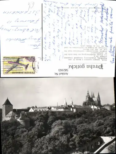582163,Foto Ak Prag Praha Hrad severni opevneni z konce 15 stol Burg Nordbefestigung