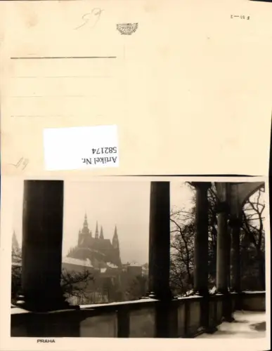582174,Foto Ak Prag Praha Winteransicht