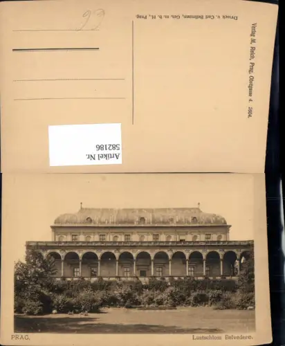 582186,Prag Praha Lustschloss Belvedere