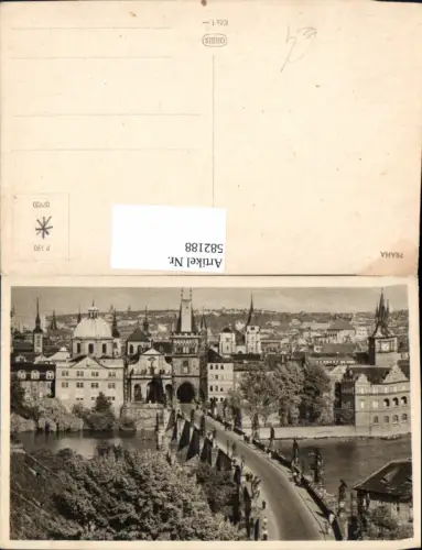 582188,Prag Praha Ansicht m. Karlsbrücke