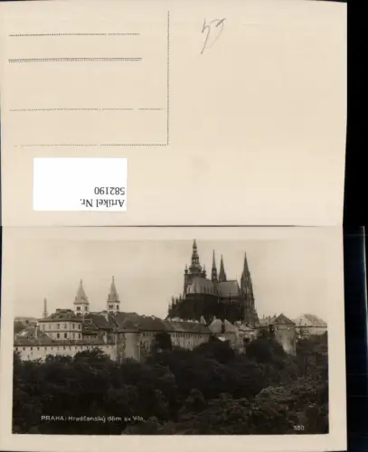582190,Foto Ak Prag Praha Hradcansky dom sv. Vita