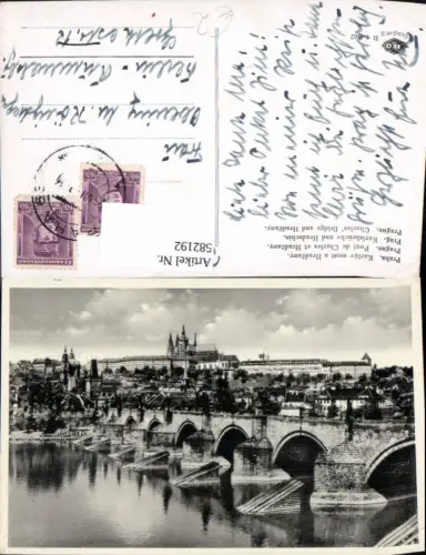 582192,Prag Praha Karluv most a Hradcany Karlsbrücke u. Hradschin
