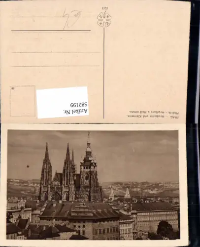 582199,Prag Praha Hradschin u. Kleinseite Hradcany a Mala strana
