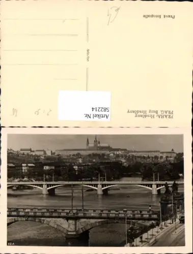 582214,Foto Ak Prag Praha Hradcany Burg Hradcany