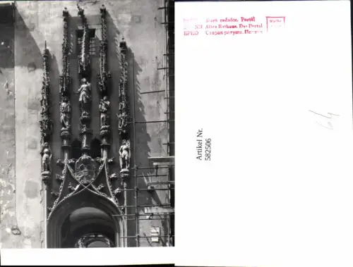582506,Foto Ak Brno Brünn Stara radnice Portal Altes Rathaus Czech Republic