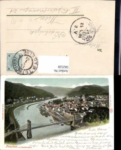 582528,Decin Tetschen v. d. Schäferwand Brücke Czech Republic