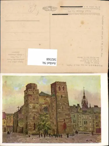582568,Künstler Ak Alex J. Peliska Olomouc Olmütz Kostel sv. Morice Kirche Hl. Moritz Czech Republic