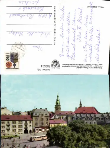 582574,Chomutov Komotau Zizkovo namesti Bus Reisebus Czech Republic