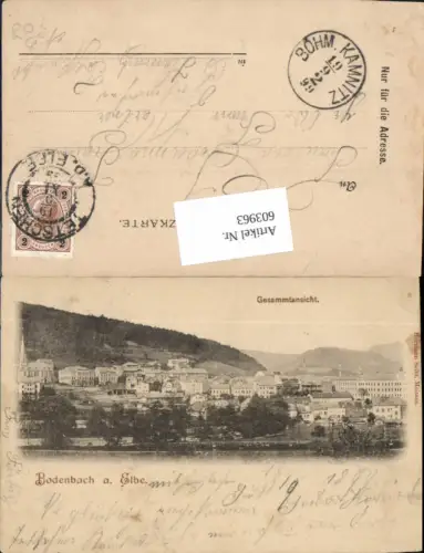 603963,Bodenbach an der Elbe 1899 Decin Tetschen pub Hermann Seibt