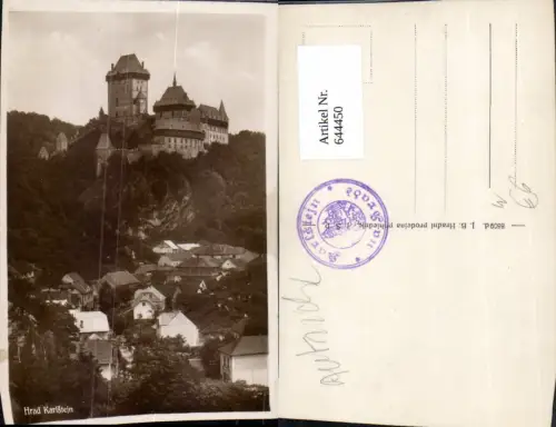 644450,Hrad Karlstejn Burg Karlstein bei Prag Praha