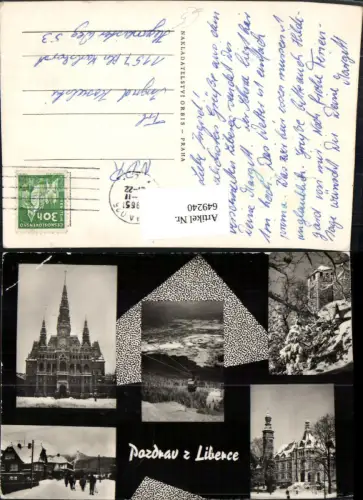 649240,Mehrbild Ak Pozdrav z Liberce Liberec Czech Republic