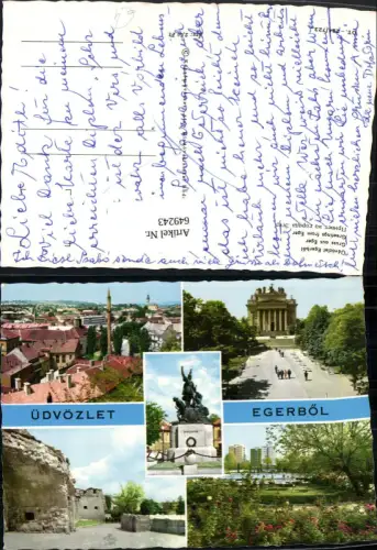 649243,Mehrbild Ak Üdvozlet Egerböl Eger Czech Republic