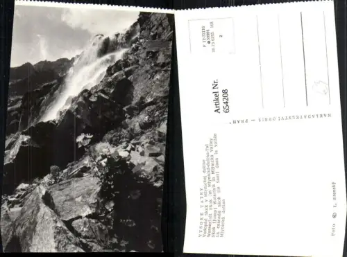 654208,Vysoke Tatry Vodopad Skok v Mlynickej doline Wasserfall Czech Republic