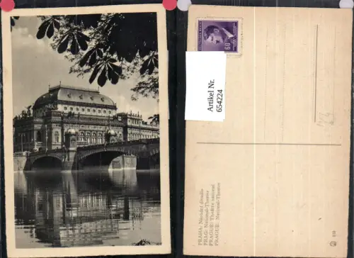 654224,Praha Prag Narodni divadlo National-Theater Theater Czech Republic