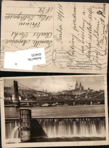 654235,Prag Praha Stefanik Brücke hradcany