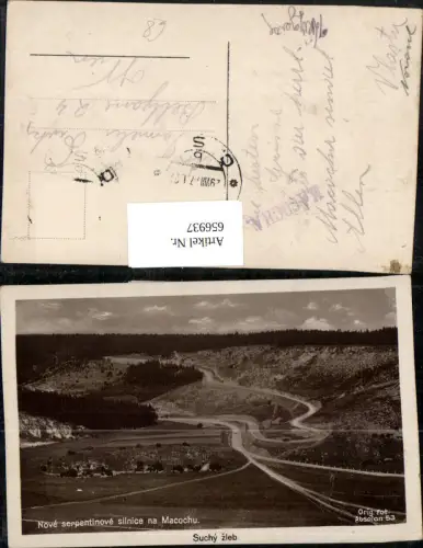 656937,Macocha Suchy zleb Nove serpentinove silnice na Macochu Czech Republic