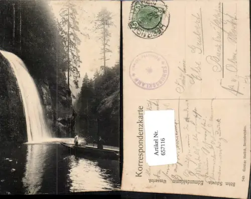657116,Böhmische Schweiz Hrensko Edmundsklamm Wasserfall Kamnitz