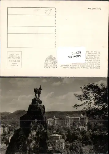 663519,Karlovy Vary Pohled s Jeleniho skoku k sanatoriu Imperial Czech Republic